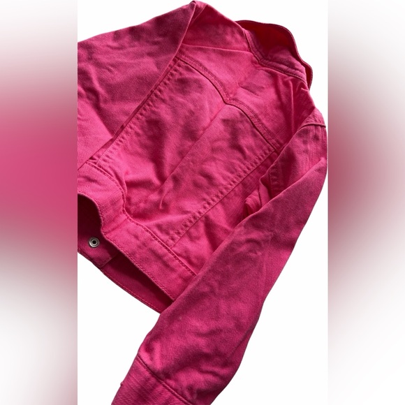 The Children’s Place Stylish Pink Kids Denim Jacket - Picture 10 of 10